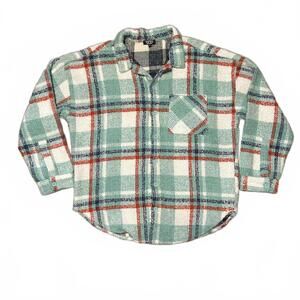 Oversized Plaid Shacket Boohoo size XL Shirt Jacket
